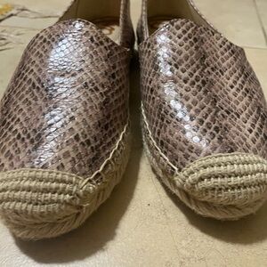 Sam Edelman Kesia Women’s Espadrille Slip-On in Brown Snake Print 6.5